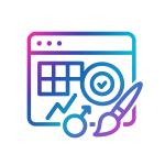 Social media management and content creation for business growth Icon